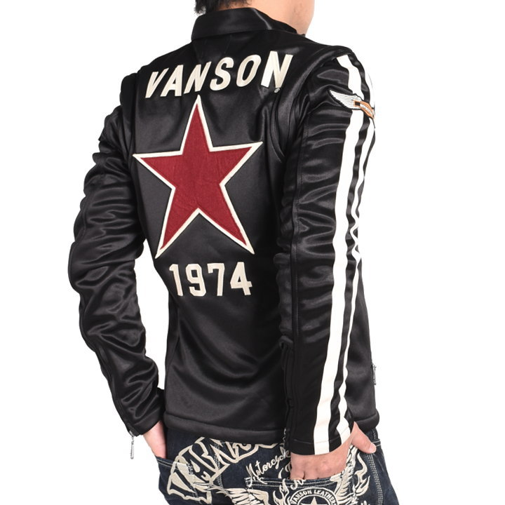 VANSON（バンソン） ライダース 復刻モデル ワンスター 刺繍＆フェルト