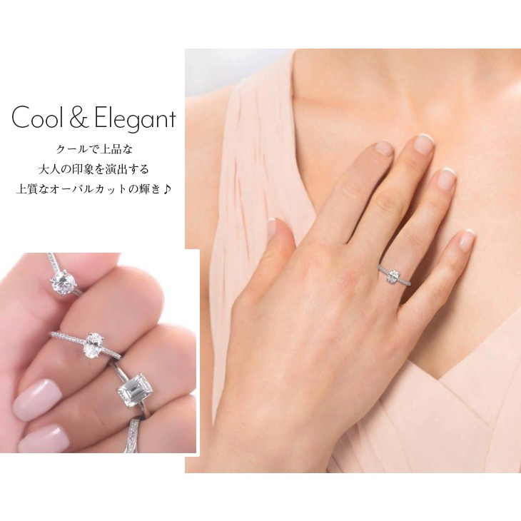 リング 指輪 レディース 女性用 誕生日 ジルコニア プラチナ 一粒