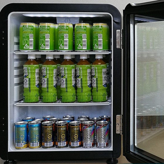 2月目玉商品!!】68L 白 レトロ冷蔵ショーケース 業務用冷蔵庫