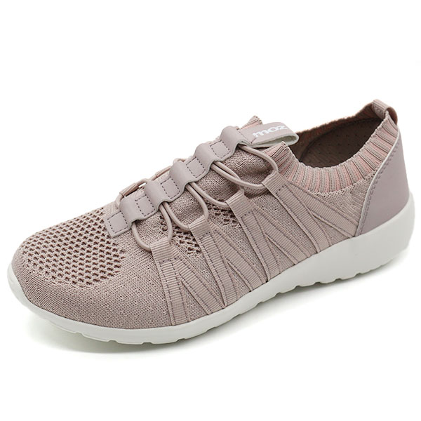 moz（モズ） スリッポン スニーカー レディース 靴 黒 ブラック 紺色