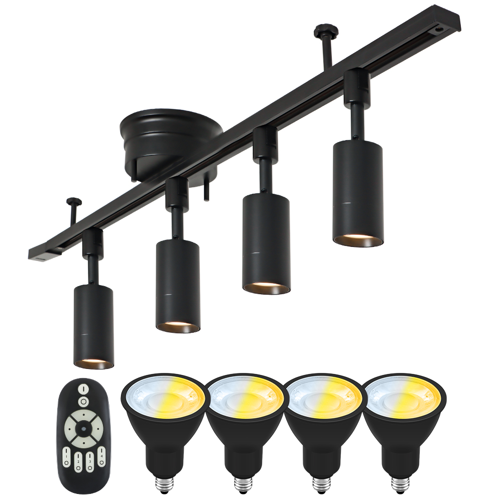 共同照明 LEDシーリングライト 4灯 調光 調色 ダクトレール スポット