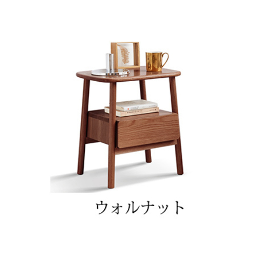 7%OFFクーポン☆サイドテーブル テーブル おしゃれ 引出し付き 面取り