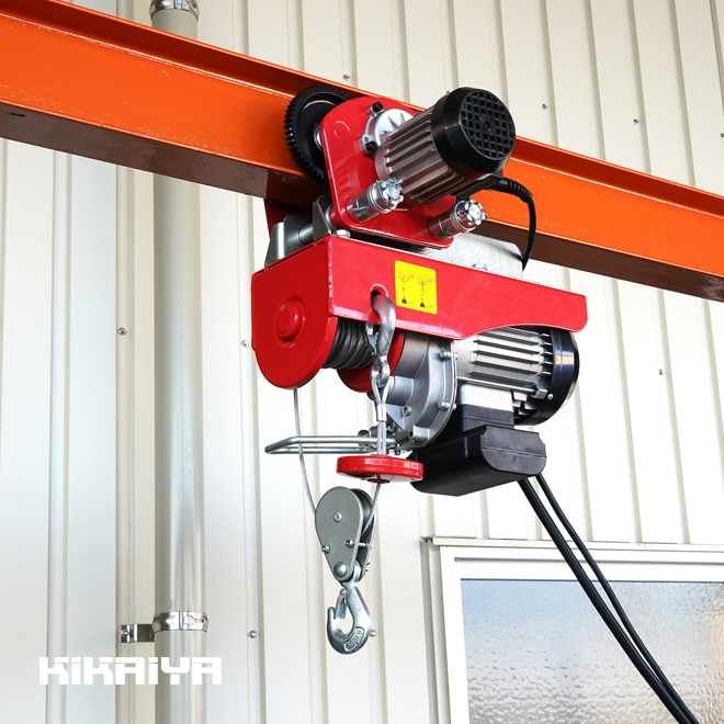 電動ウインチ電動ホイスト1500W (500KGリフト高さ7.6M)1471 ポータブル