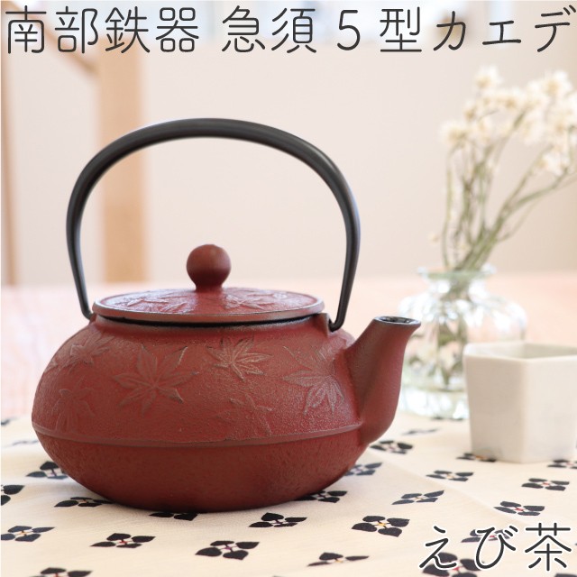 岩鋳（IWACHU） 急須 南部鉄器 ティーポット カラーポット 5型カエデ