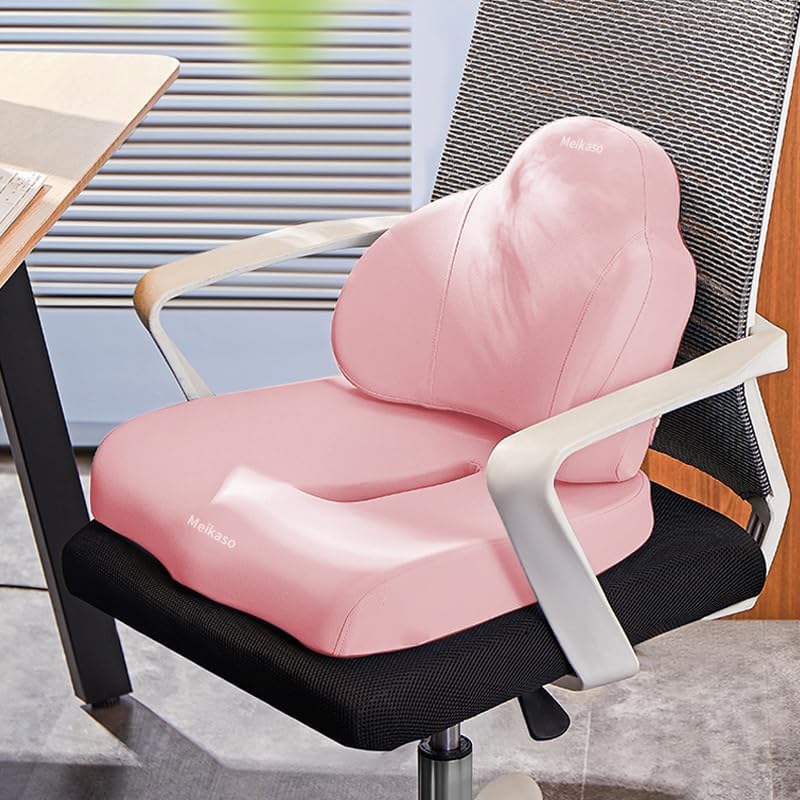 Meikaso シートクッション 2点セット座布団・腰まくら 低反発