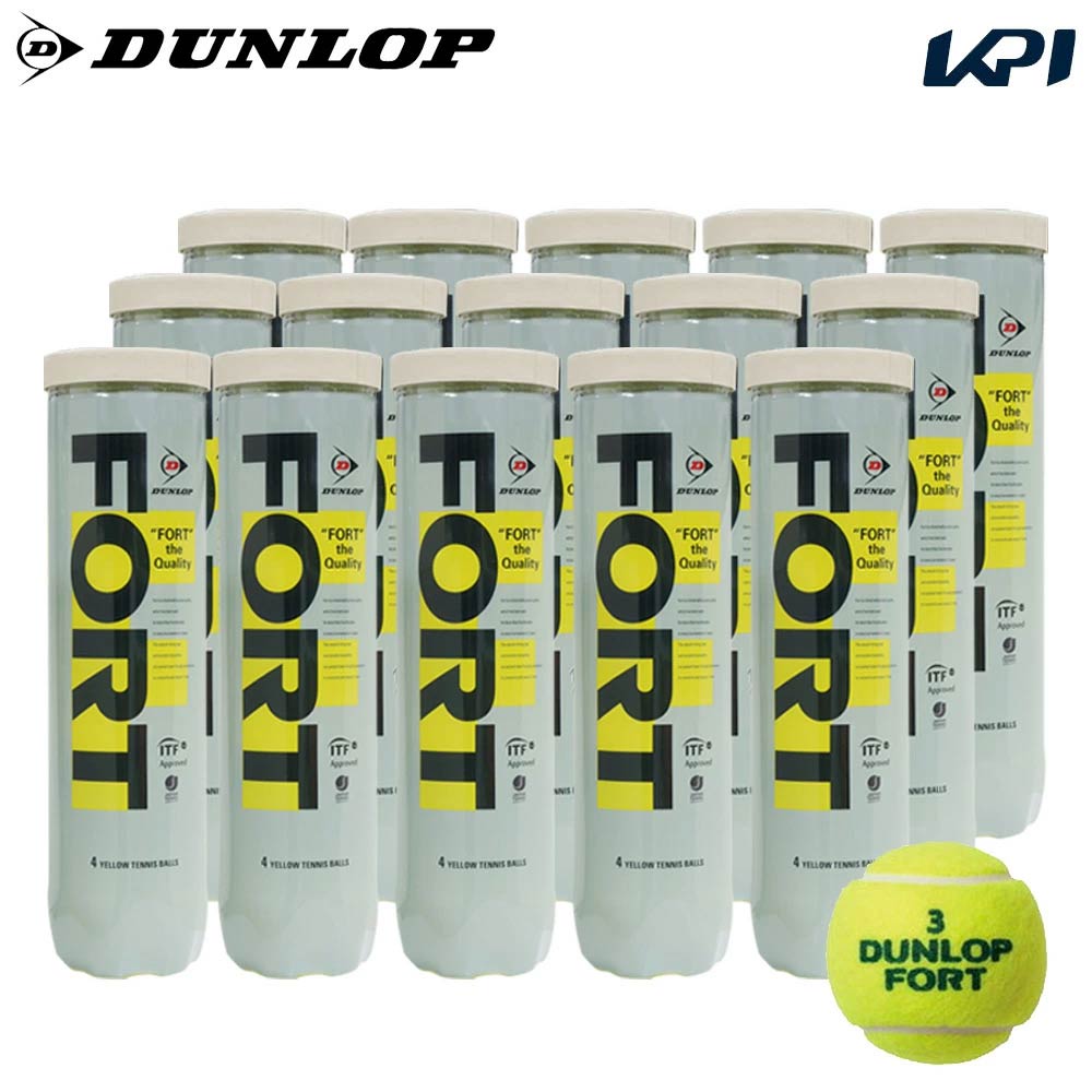 DUNLOP（ダンロップ） 「FORT フォート [4個入]1箱 15缶/60球 」テニス