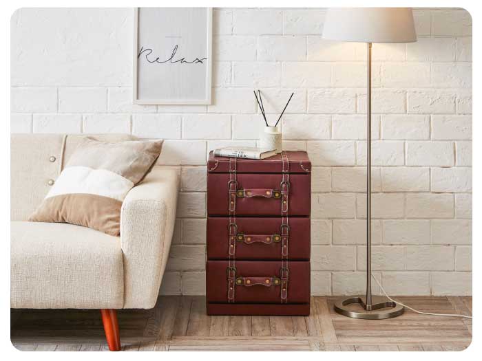 ふ*ぐ様 オークション格安出品☆3段収納+引き出し アンティーク風