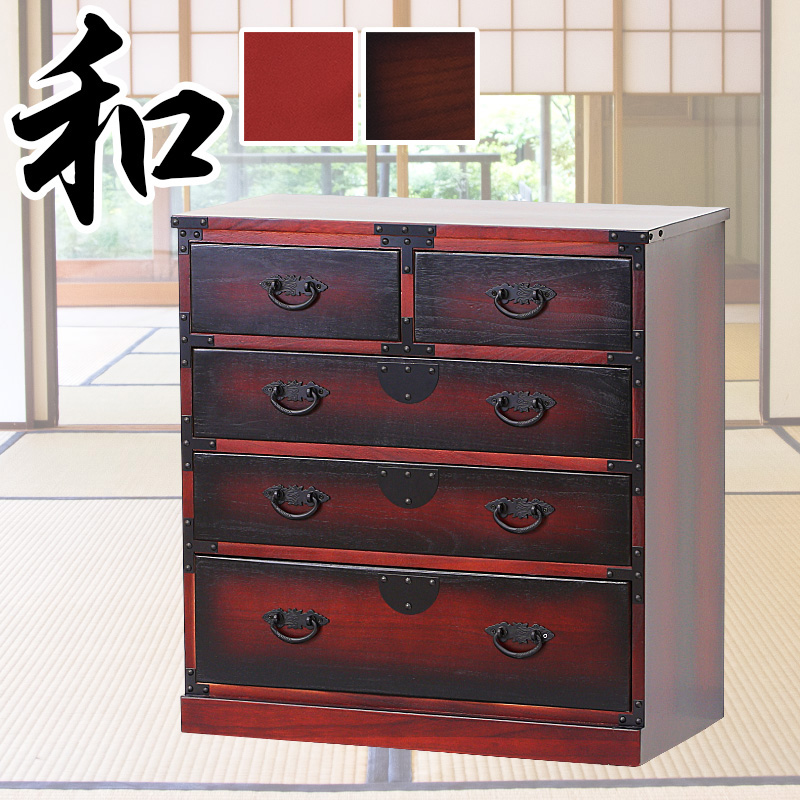 箪笥 引き出し 和風 昭和 レトロ 古風 桐 タンス たんす 完成品 桐箪笥
