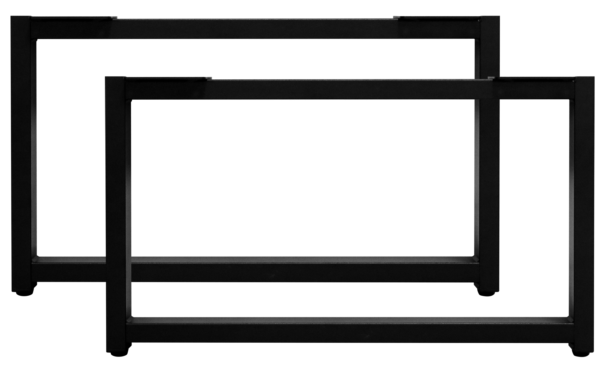 マットでアイアンな極太鉄脚♪ 台形型 2脚ver. リビング・ローテーブル