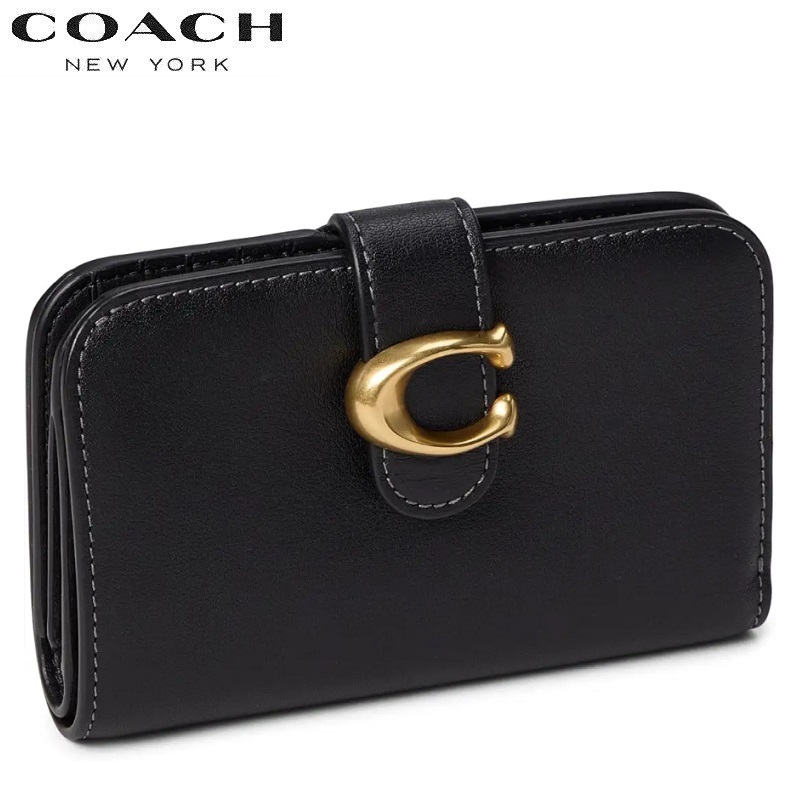 COACH（コーチ） 二つ折り財布 カードケース レディース メンズ 黒