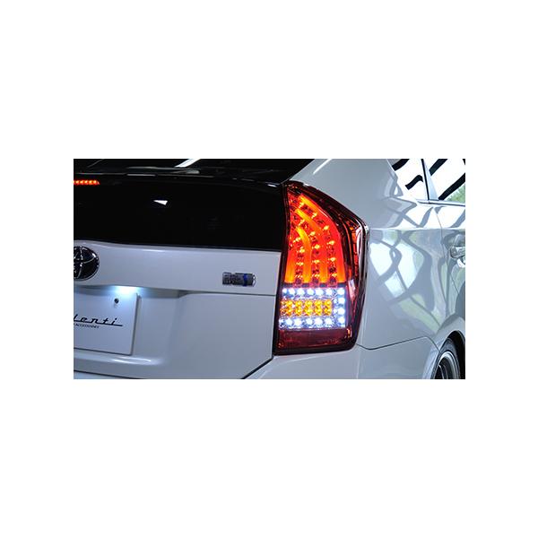 プリウス30 ZVW 30系 前期 後期 ヴァレンティ LEDテールランプ クリア