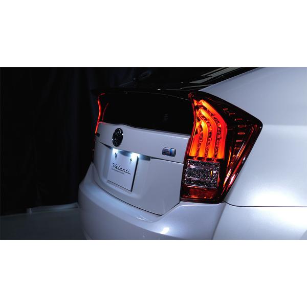 プリウス30 ZVW 30系 前期 後期 ヴァレンティ LEDテールランプ クリア