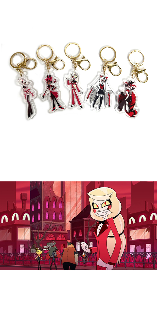 ハズビンホテル Hazbin Hotel アクキー クリスマス KEYCHAIN HAZBIN