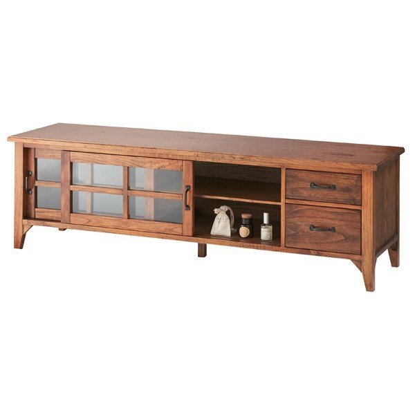 テレビ台 ローボード 天然木 レトロ調 Timber 幅150cm （ テレビラック