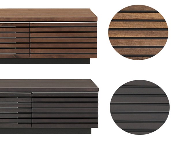 MKマエダ家具 テレビ台 ローボード 天然木 ルーバーデザイン JIG-NUOVO