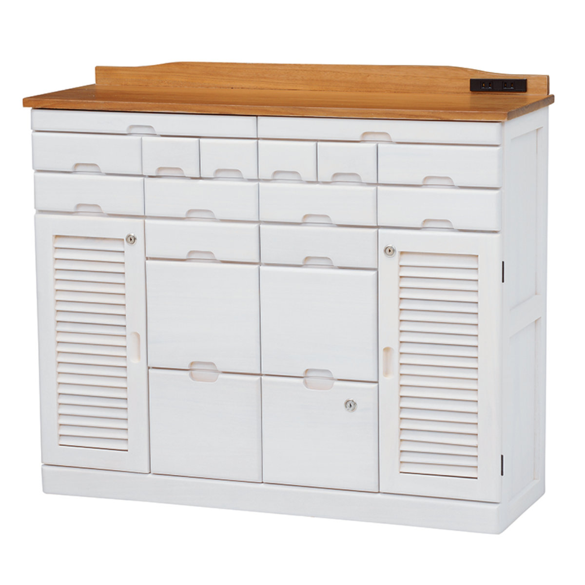 FAX台 台 キャビネット チェスト 鍵付き 【公式通販】