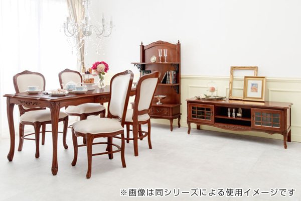 テレビ台 ローボード クラシック調 格子扉 猫脚 幅139cm （ テレビ