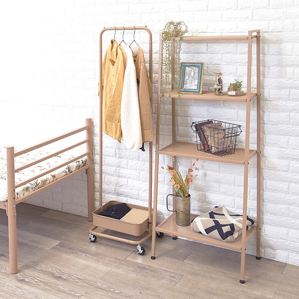 HAGiHARA（萩原） オープンラック 幅59cm 4段 スチールラック アース