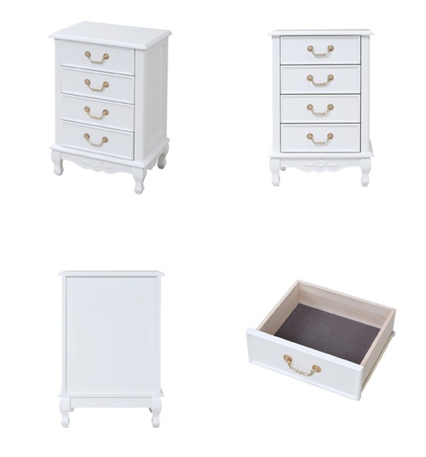 チェスト 4段 姫系 キャッツプリンセスduo 幅48cm （ たんす 洋タンス