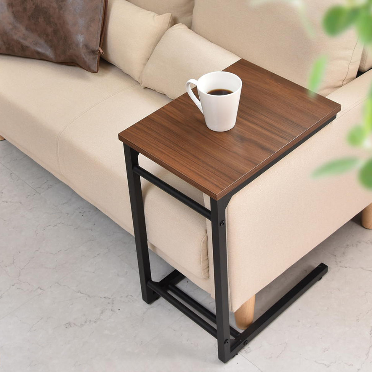 サイドテーブル 高さ51.5cm コの字型 Nid （ ナイトテーブル ミニ