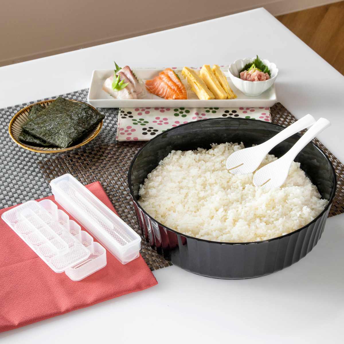 Hセット【食品サンプル】お寿司 16個セット 桶付き！！ 実物大サイズ