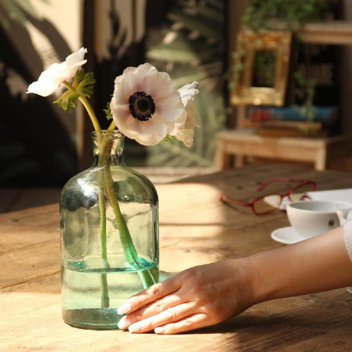 枝垂れ桜ガラス工芸花入れ花びんフラワーベース