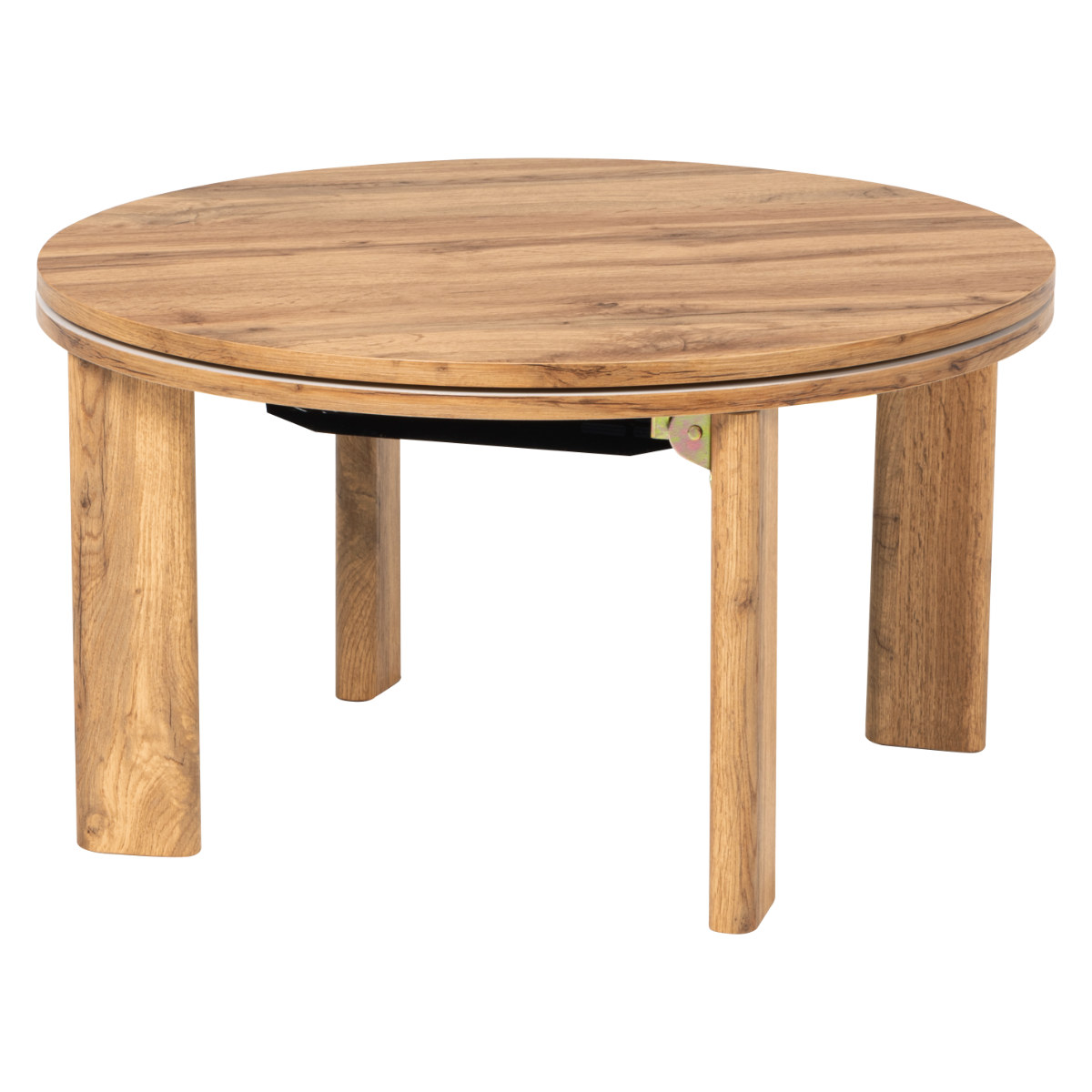 HAGiHARA（萩原） こたつ 円形 幅68cm 木目調 リバーシブル天板