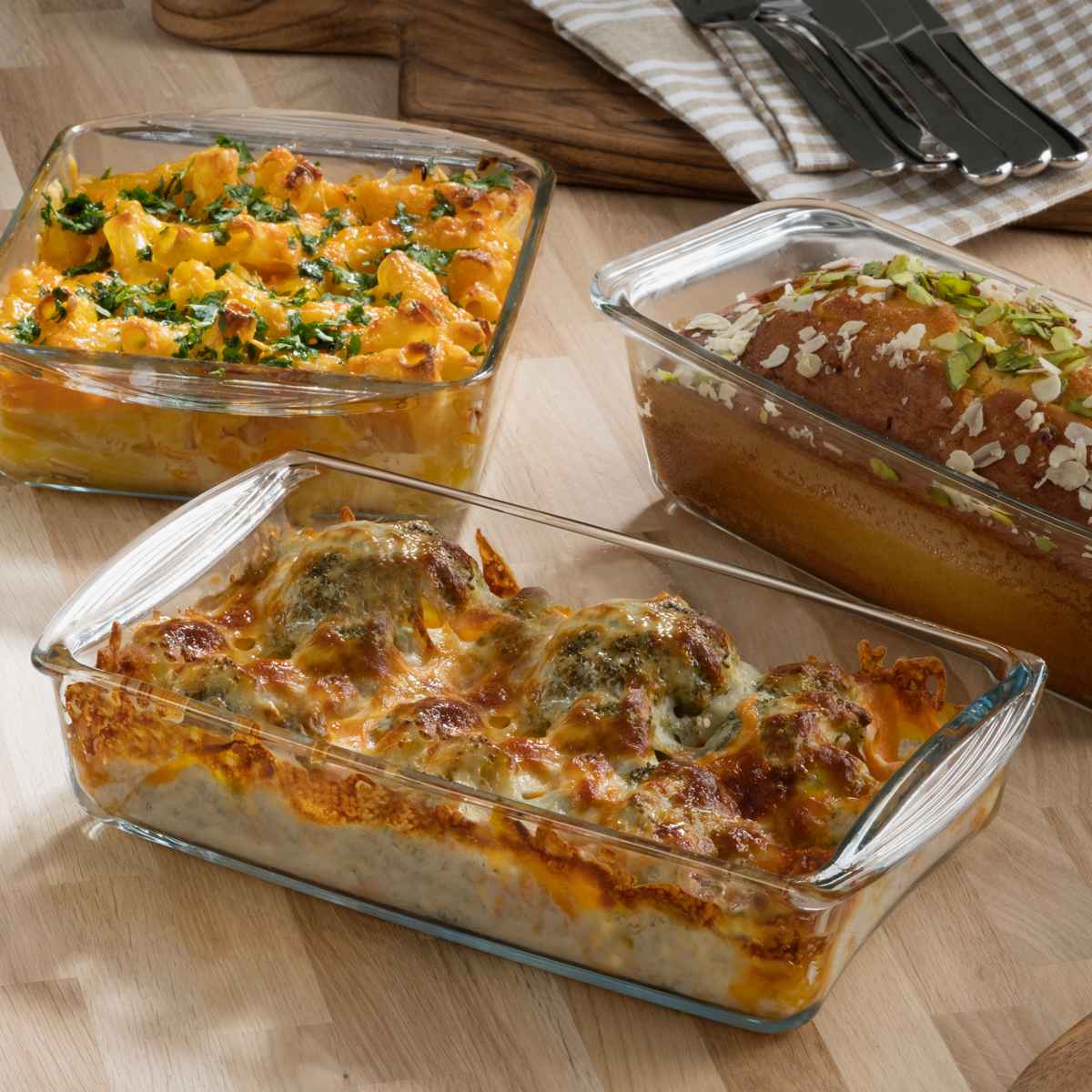 グラタン皿 スクエア 21cm ボルジャム ミディ 耐熱ガラス （ 食洗機