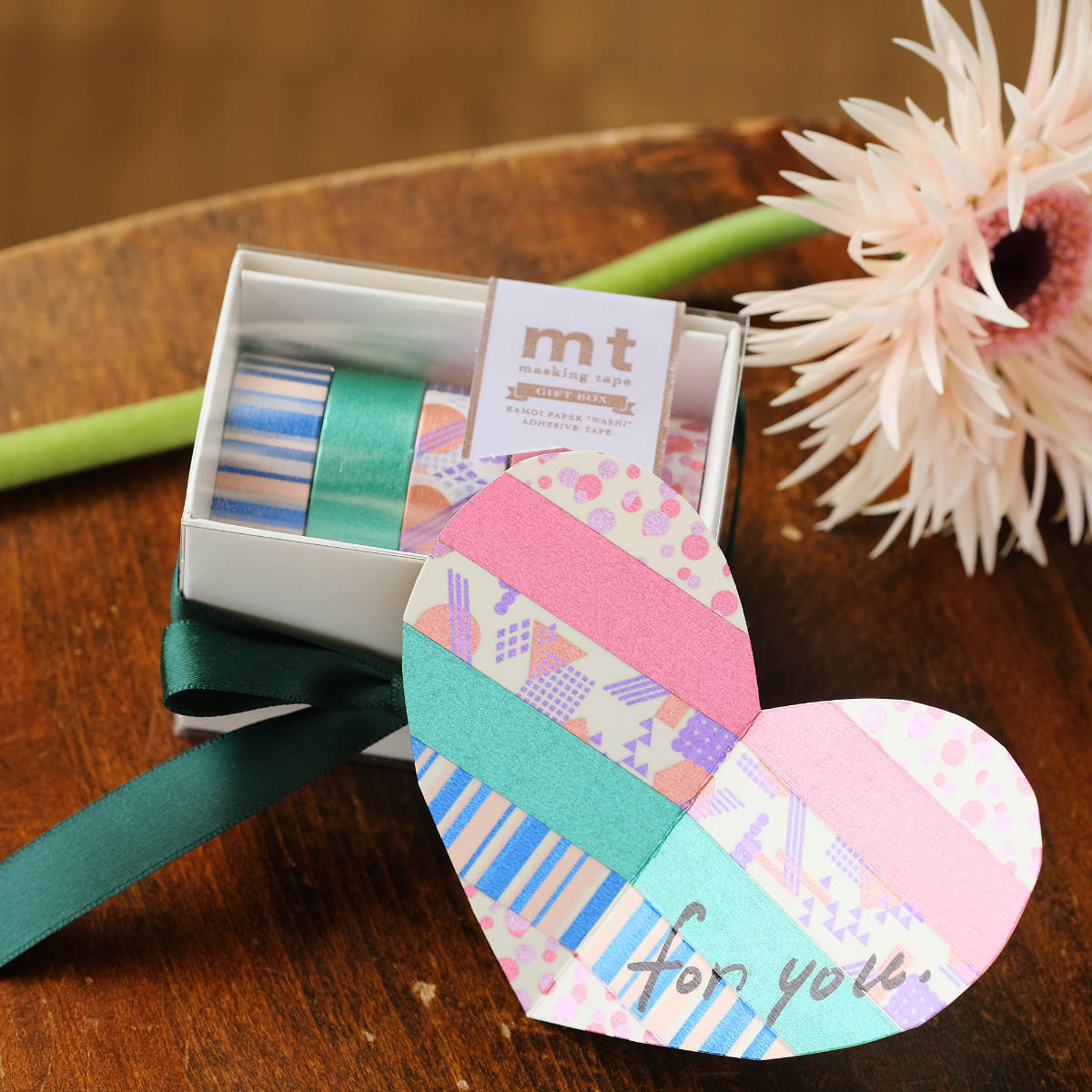 マスキングテープ mt ギフトボックス 5種入り グレイッシュ 15mm×7m