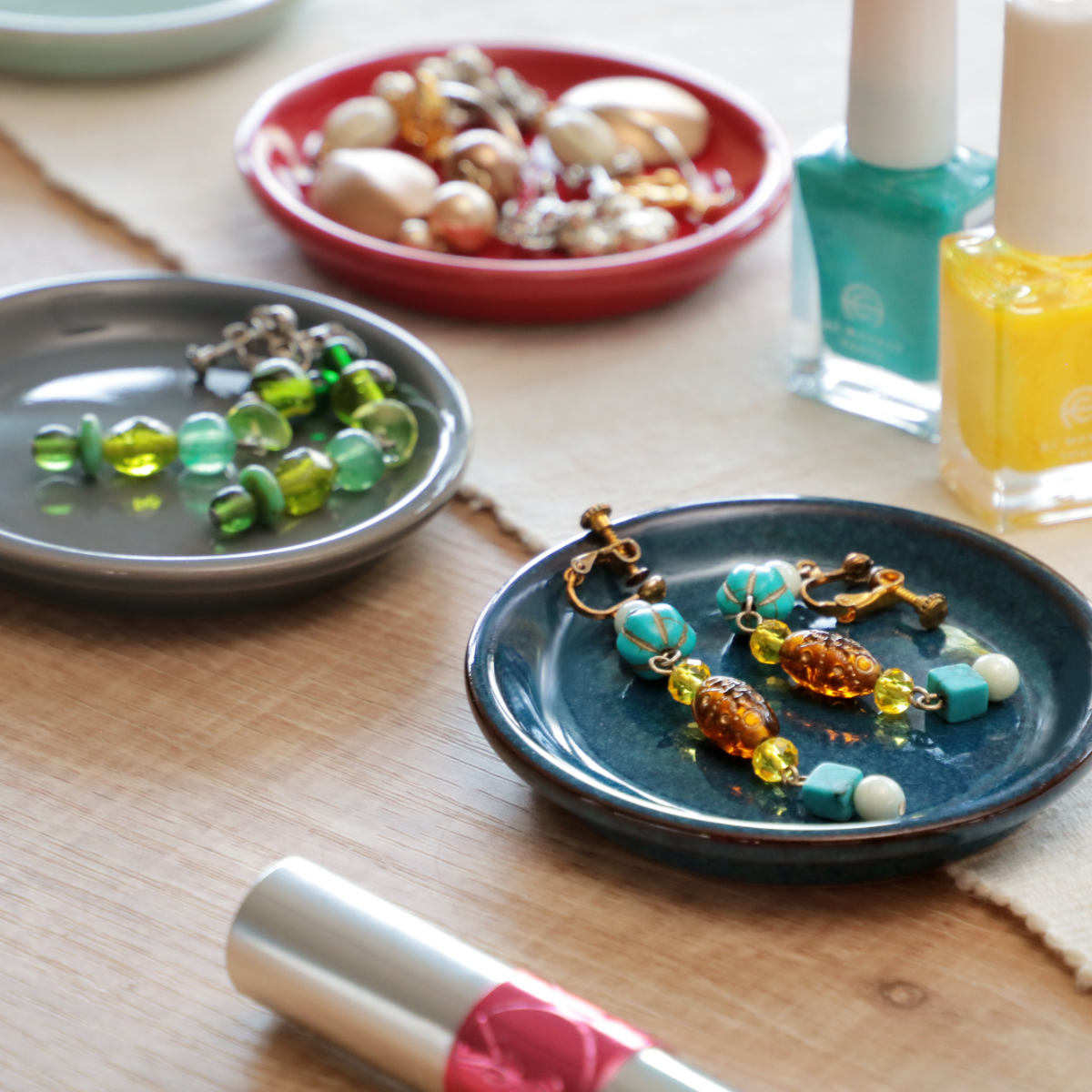 プレート 8.5cm HINATA 陶器 同色4枚セット （ 食洗機対応 電子レンジ