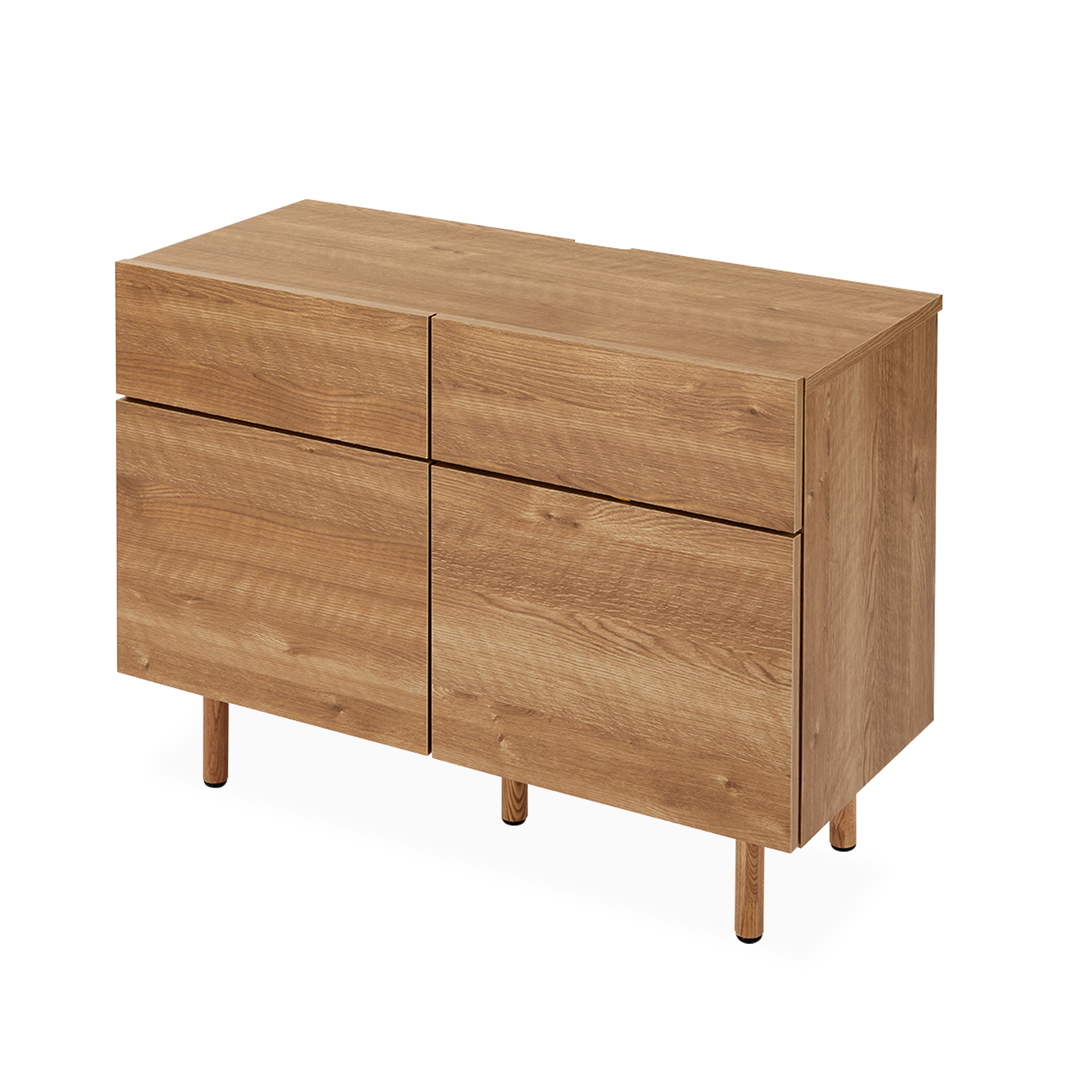 LOWYA（ロウヤ） サイドボード 90cm カウンター下収納 リビング収納