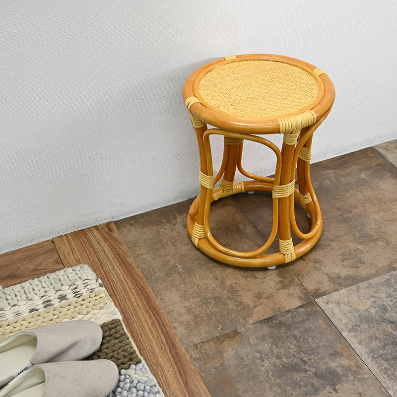 籐の椅子 スツール 腰掛け 脱衣所 脱衣場 玄関 和風 軽い 母の日 父の