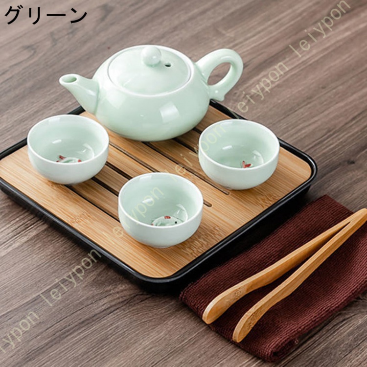 1781 薩摩焼 茶器セット 急須1客 湯呑3客 未使用 1781 薩摩焼 茶器