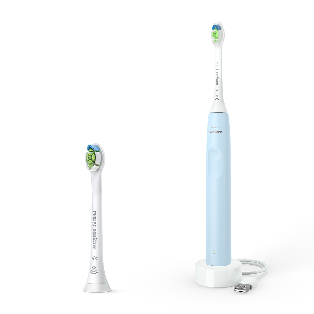 PHILIPS電動歯ブラシ ソニッケアー本体と充電ケース.グラス.ケーブル2