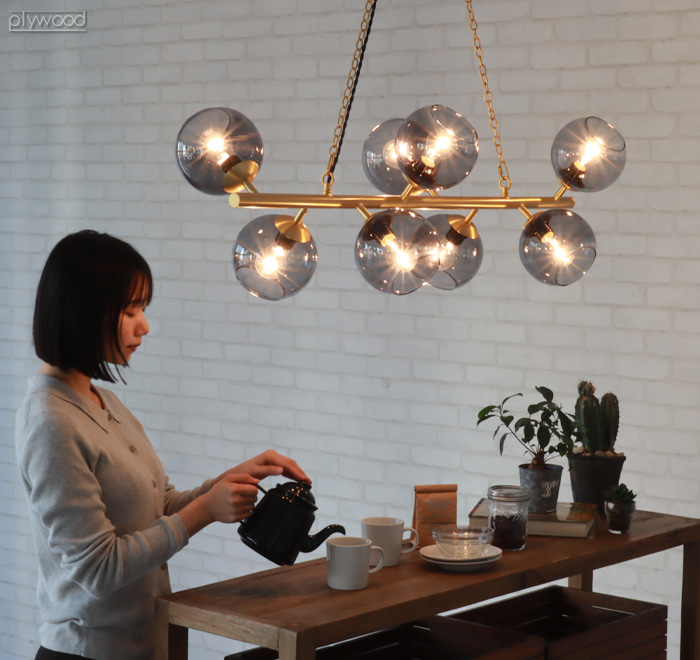 ハモサ ビアリッツ8 ペンダントランプ [ブラック/カッパー] HERMOSA