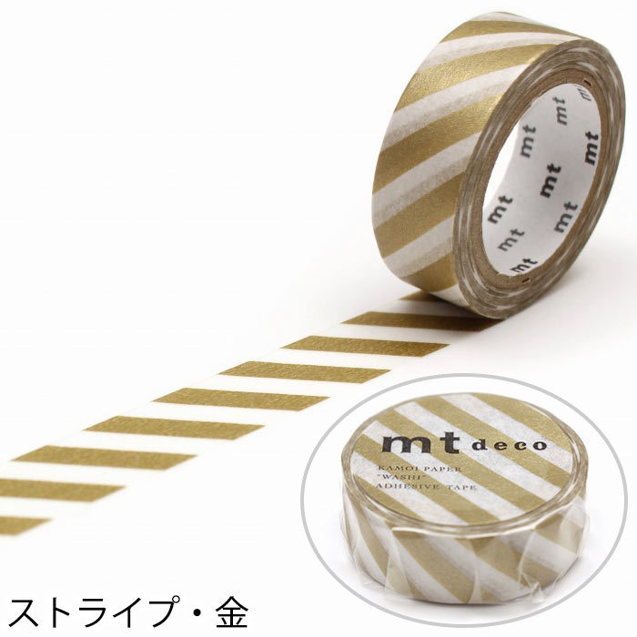 mt（エムティー） マスキングテープ マステ mt 1P DECO ストライプ柄