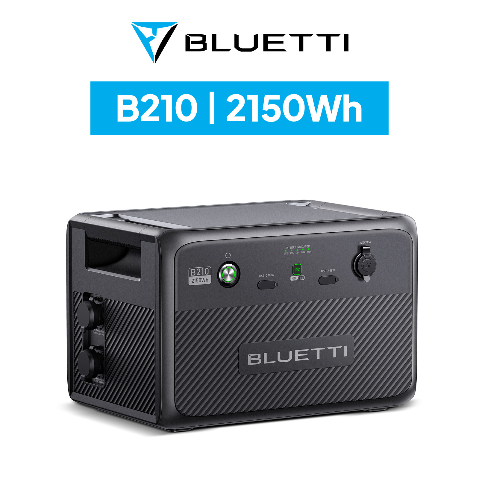 BLUETTI ポータブル電源 増設バッテリー B210 2150Wh 防水防塵 6年保証