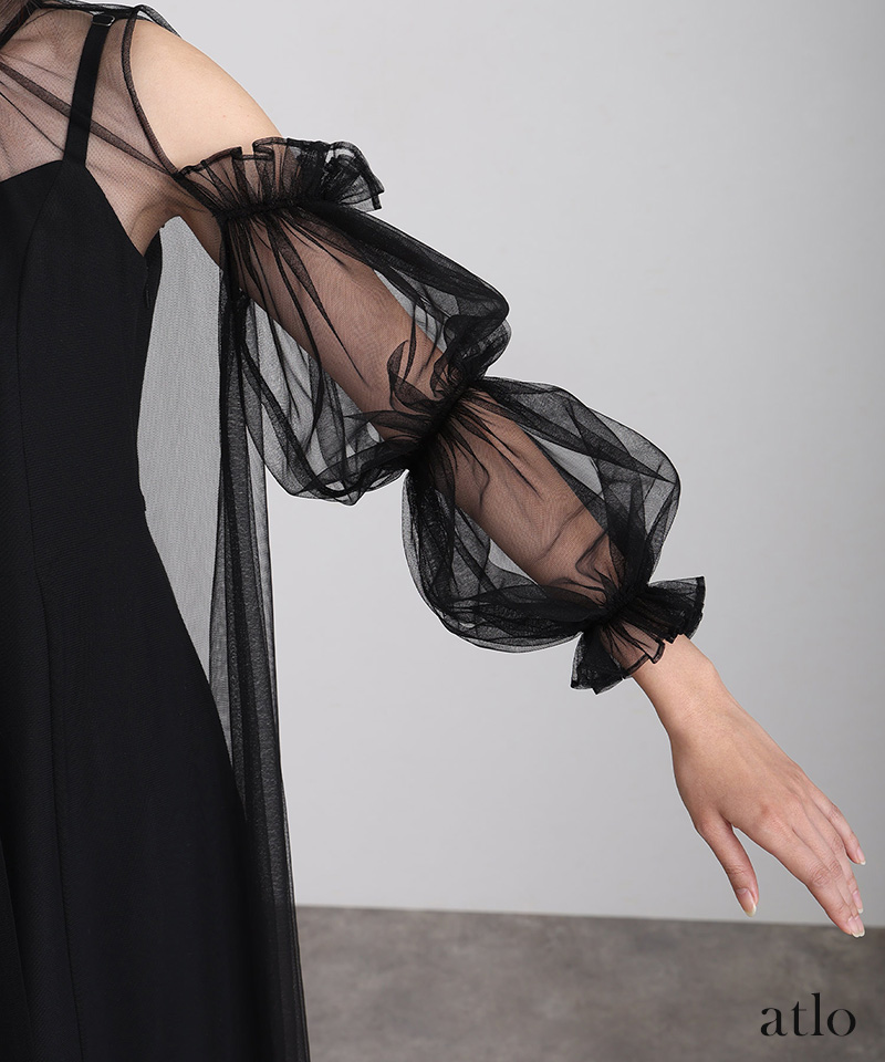 atlo（アトロ） キャミワンピース チュール Aライン ワンピース