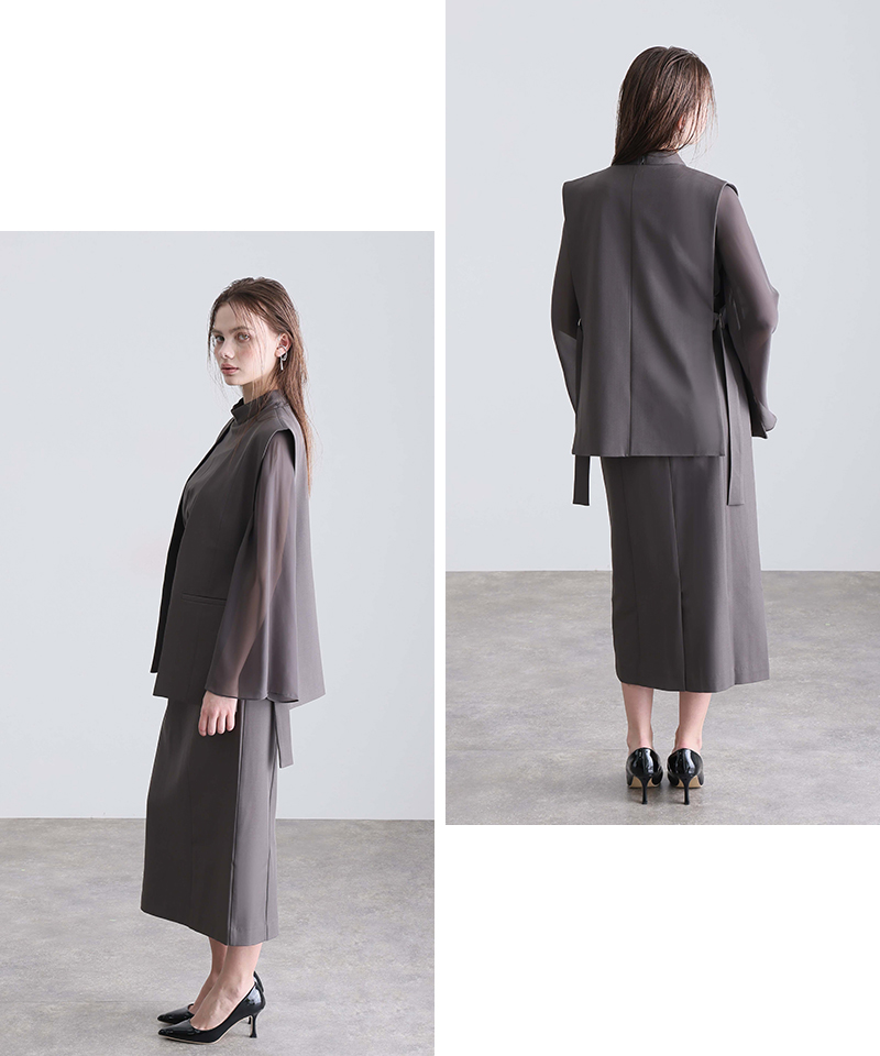 atlo（アトロ） オケージョンドレス 結婚式 ドレス ジレ付き