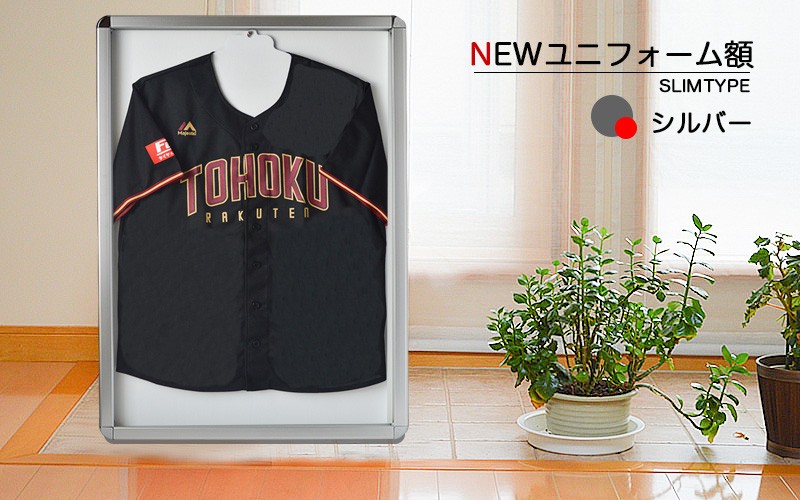 ユニフォーム額縁 スリム シルバー UVカット : ポスターパネル