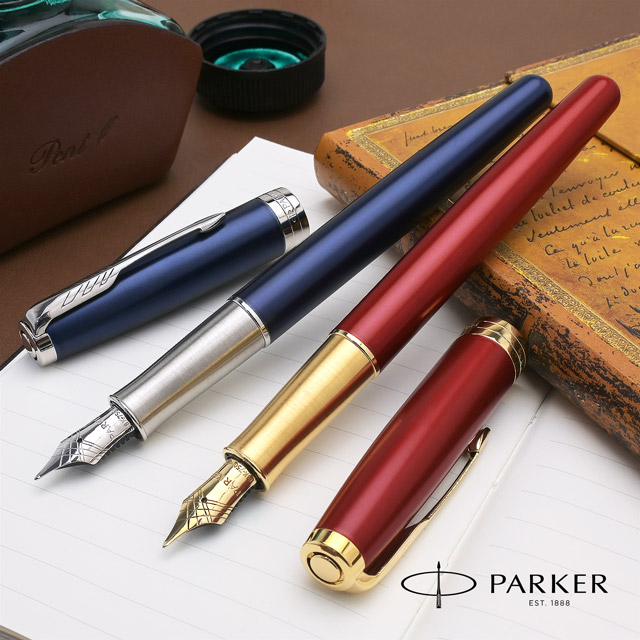 ソネット 万年筆 パーカー PARKER SONNET レッドGTブルーラッカーCT