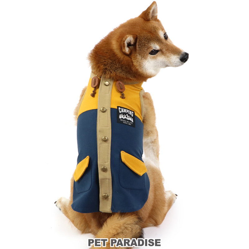 犬服 3S わんこの普段着 オレンジとペールブルーの花 犬服 3S わんこの