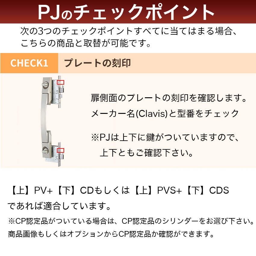 Clavis クラビス 交換用 F22 シリンダー PJ PJK 鍵 自分で DIY 玄関