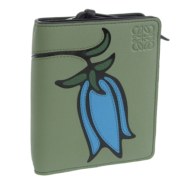 LOEWE（ロエベ） 財布 二つ折り レディース 折財布 アナグラム レザー