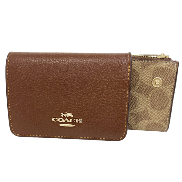 COACH（コーチ） 財布 レディース 2つ折り 折財布 コンパクト