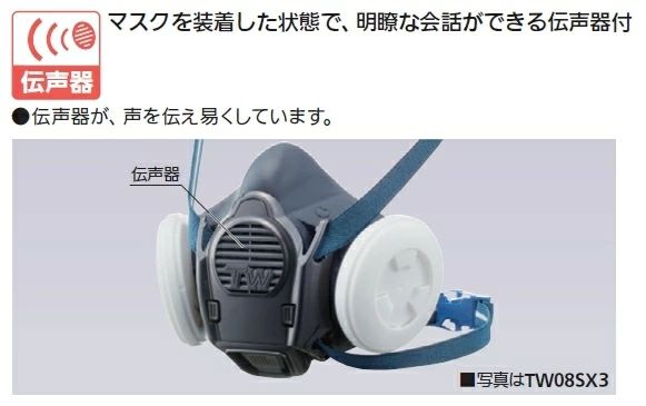 直接式防毒マスク GM164/GM164-1 1箱10個入 面体のみ 吸収缶別売 伝声