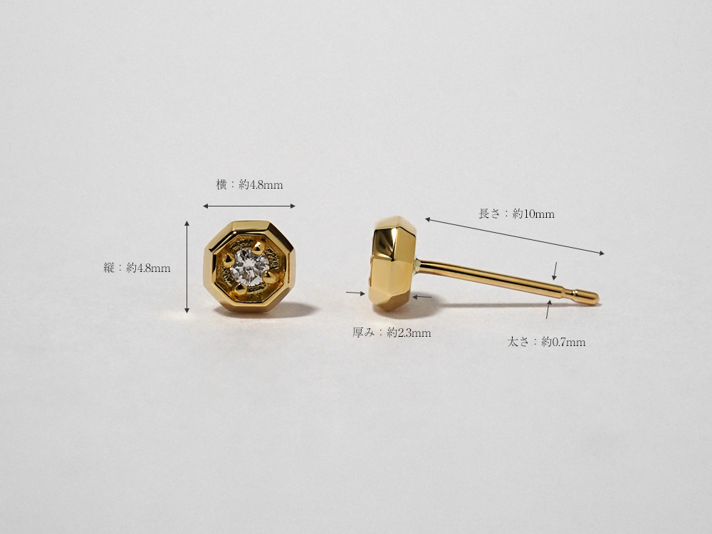K18 & K18WG シンメトリー花形ダイアモンドスタッドピアス✨ ピアス