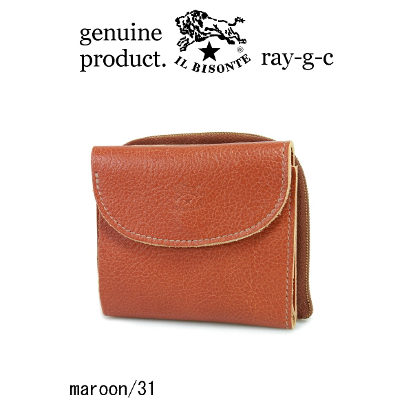 IL BISONTE（イルビゾンテ） 財布 二つ折りZipポケットレザー