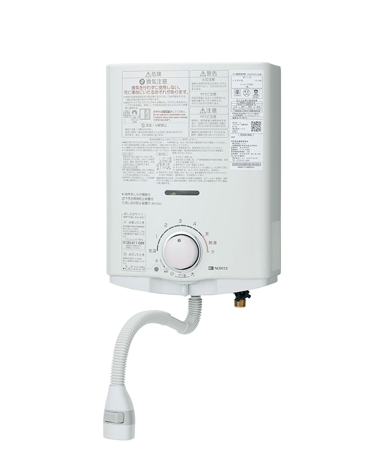 ガス小型湯沸器 ノーリツ 元止め式 給湯専用 GQ-551MW 12A13A 都市ガス