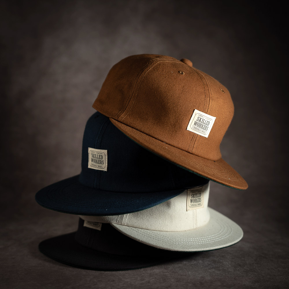 SKILLED WORKERS】キャンバス ダック トラッカーキャップ 綿 帆布